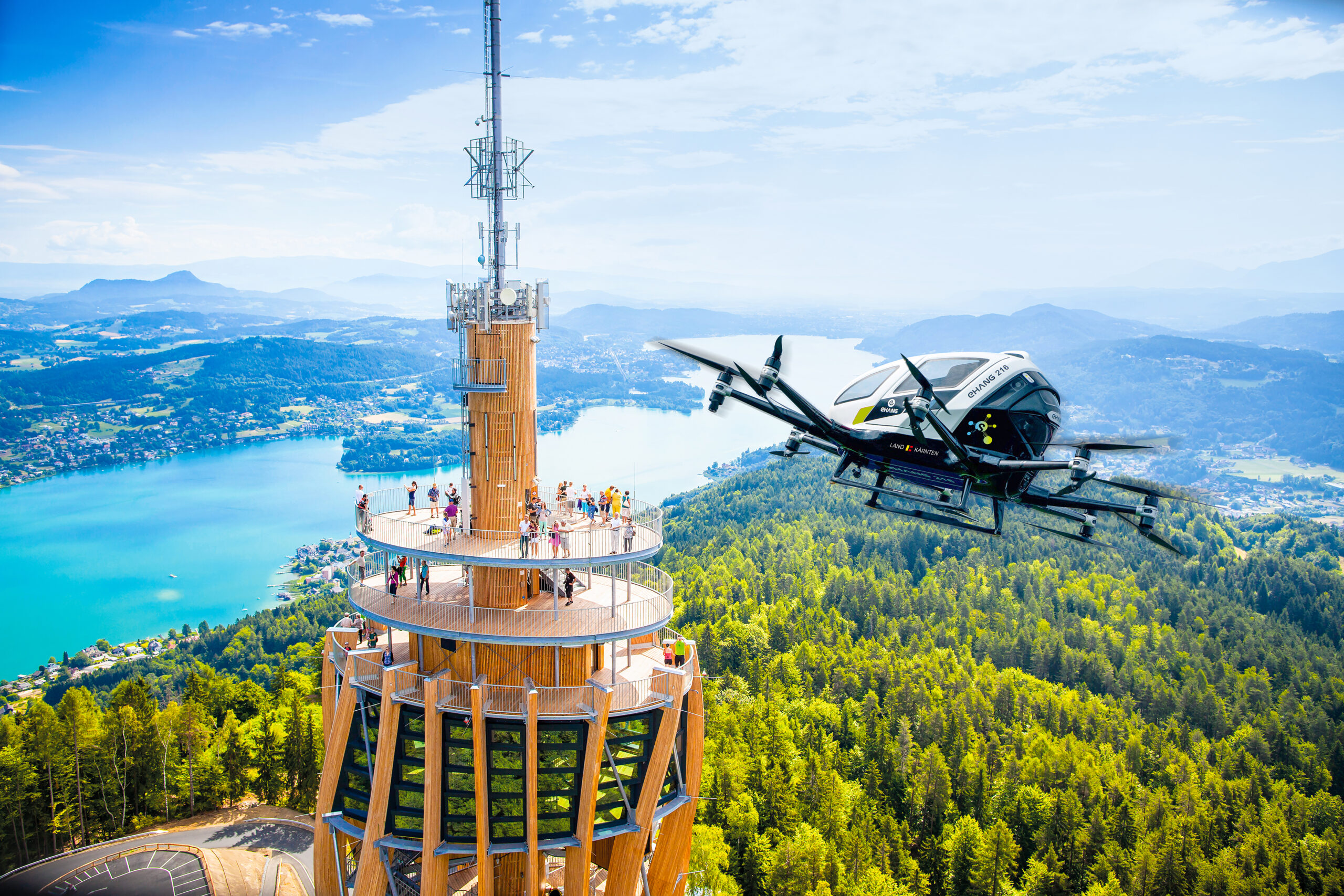 Taxidrohnen für Kärnten - Pilotprojekt