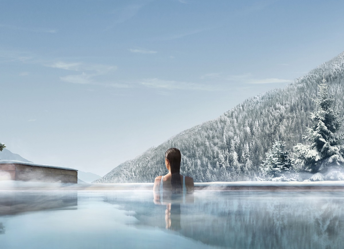Luxuriöser Winter in Südtirol Lefay Resort Pool