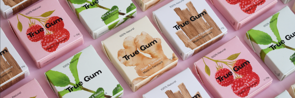 Gesundes Kaugummikauen plastikfreier Kaugummi True Gum