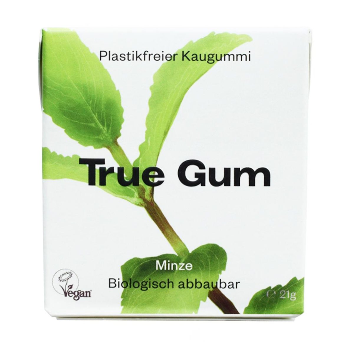 Gesundes Kaugummikauen plastikfreier Kaugummi True Gum