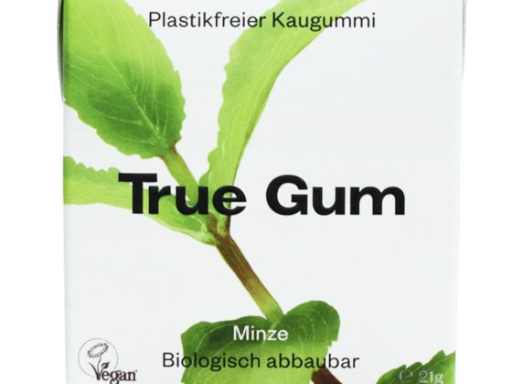 Gesundes Kaugummikauen plastikfreier Kaugummi True Gum