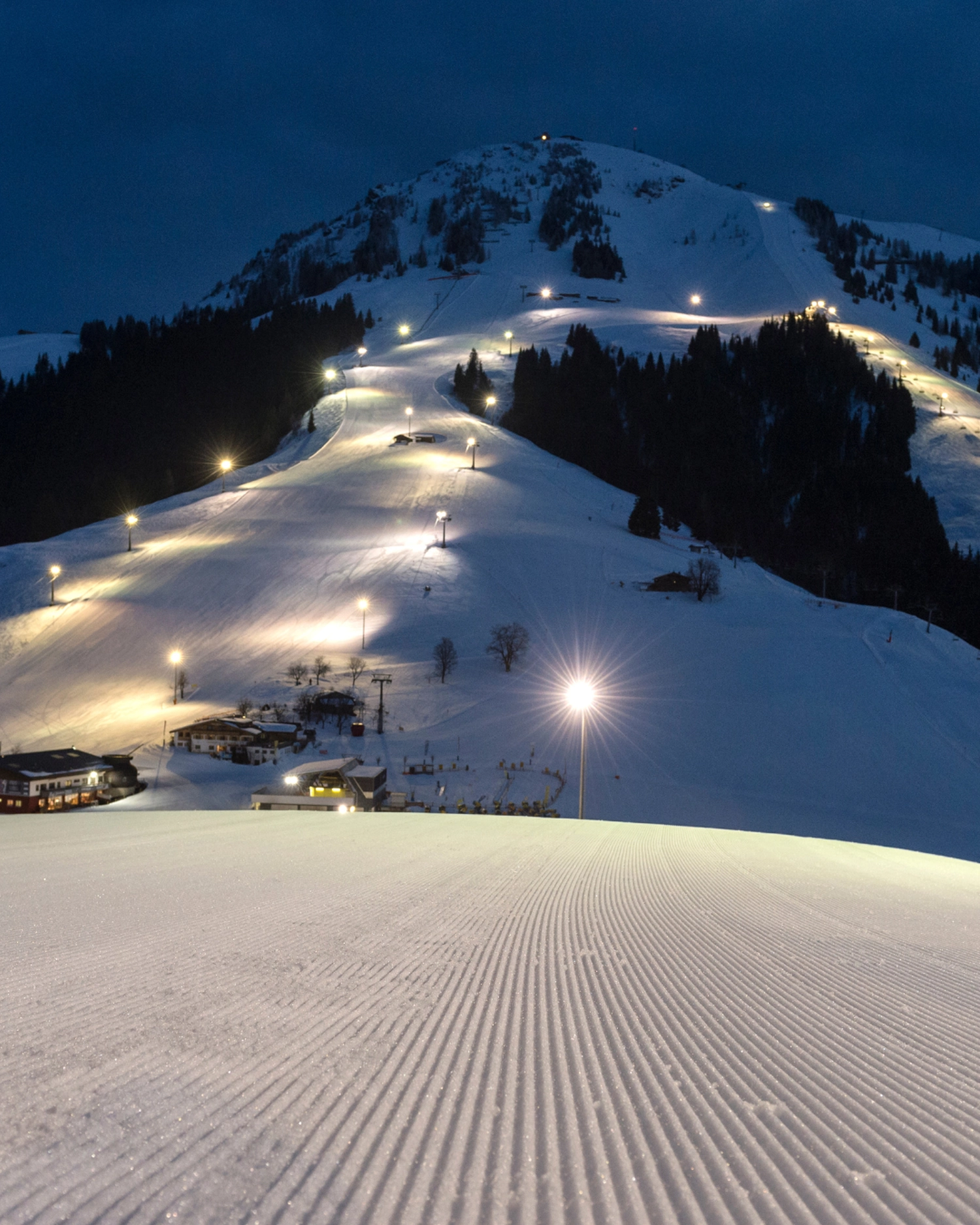 Nachtskifahren in Österreich