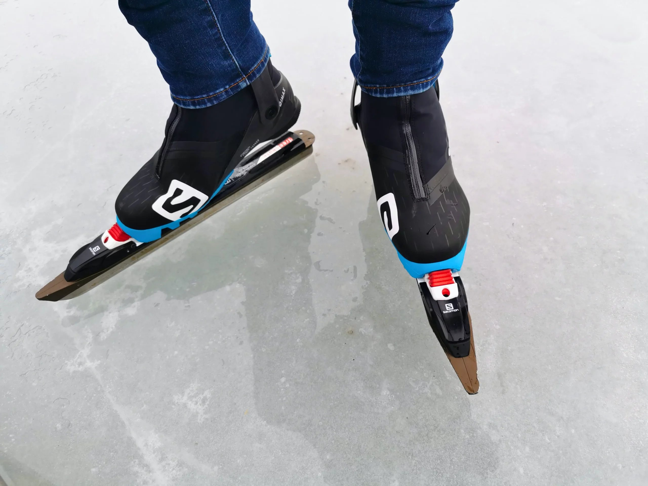 Eisschnelllauf Wintersport am Weißensee