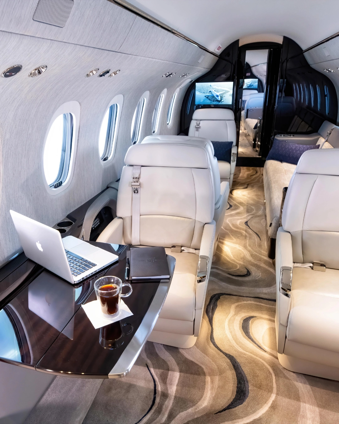 Travelling in a private Jet