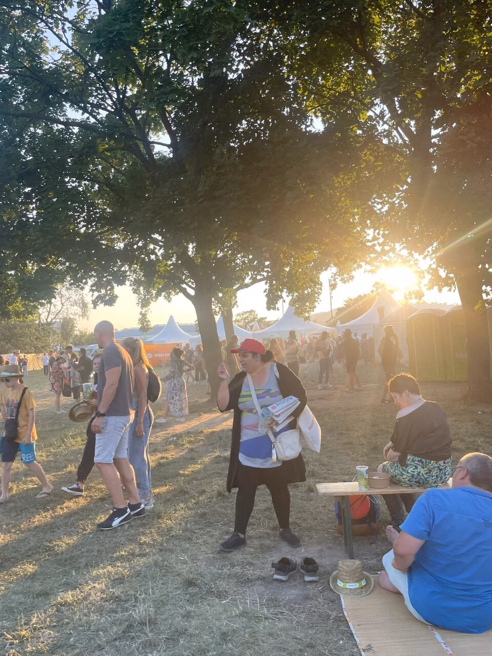 Gäste Donauinselfest, Sonnenuntergang