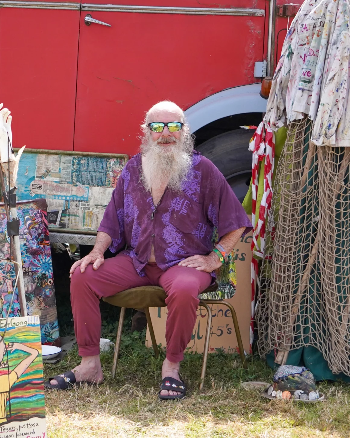 Working at Glastonbury