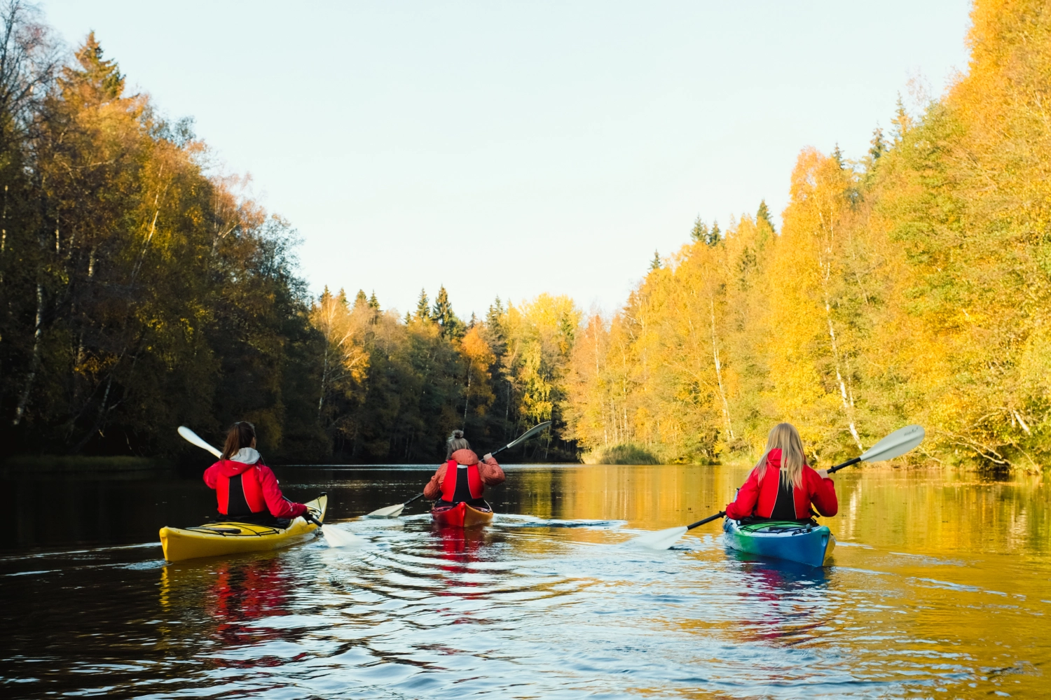 Kajak Finnland Herbst