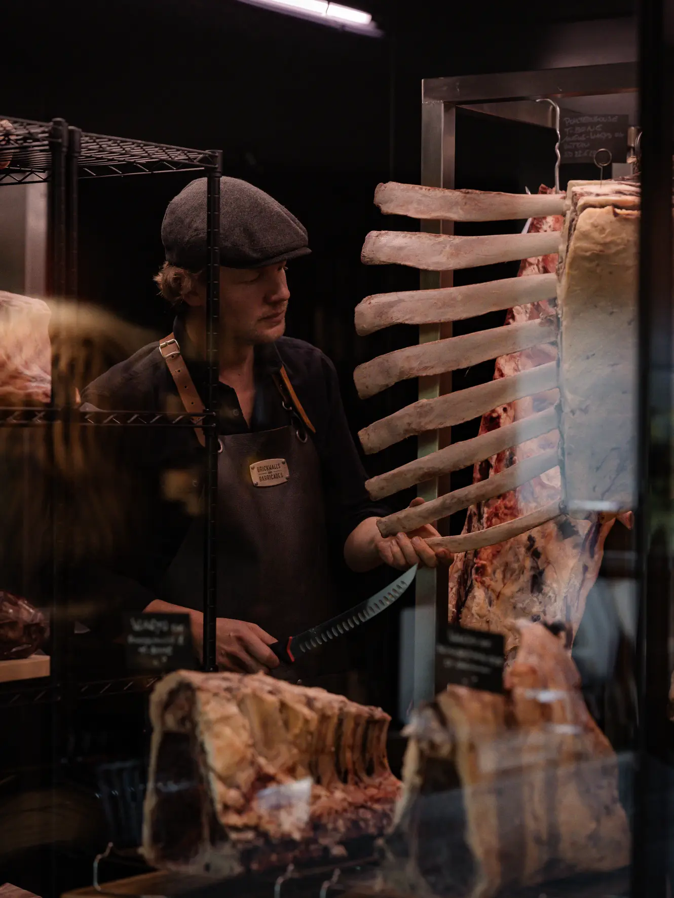 Richard Walkner und sein Top-Fleisch von der Gustaf. Meat Boutique. © Yannick Babbel