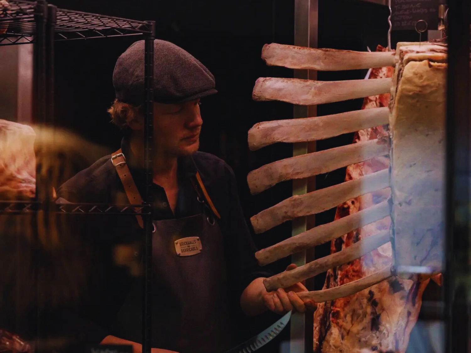 Richard Walkner und sein Top-Fleisch von der Gustaf. Meat Boutique. © Yannick Babbel