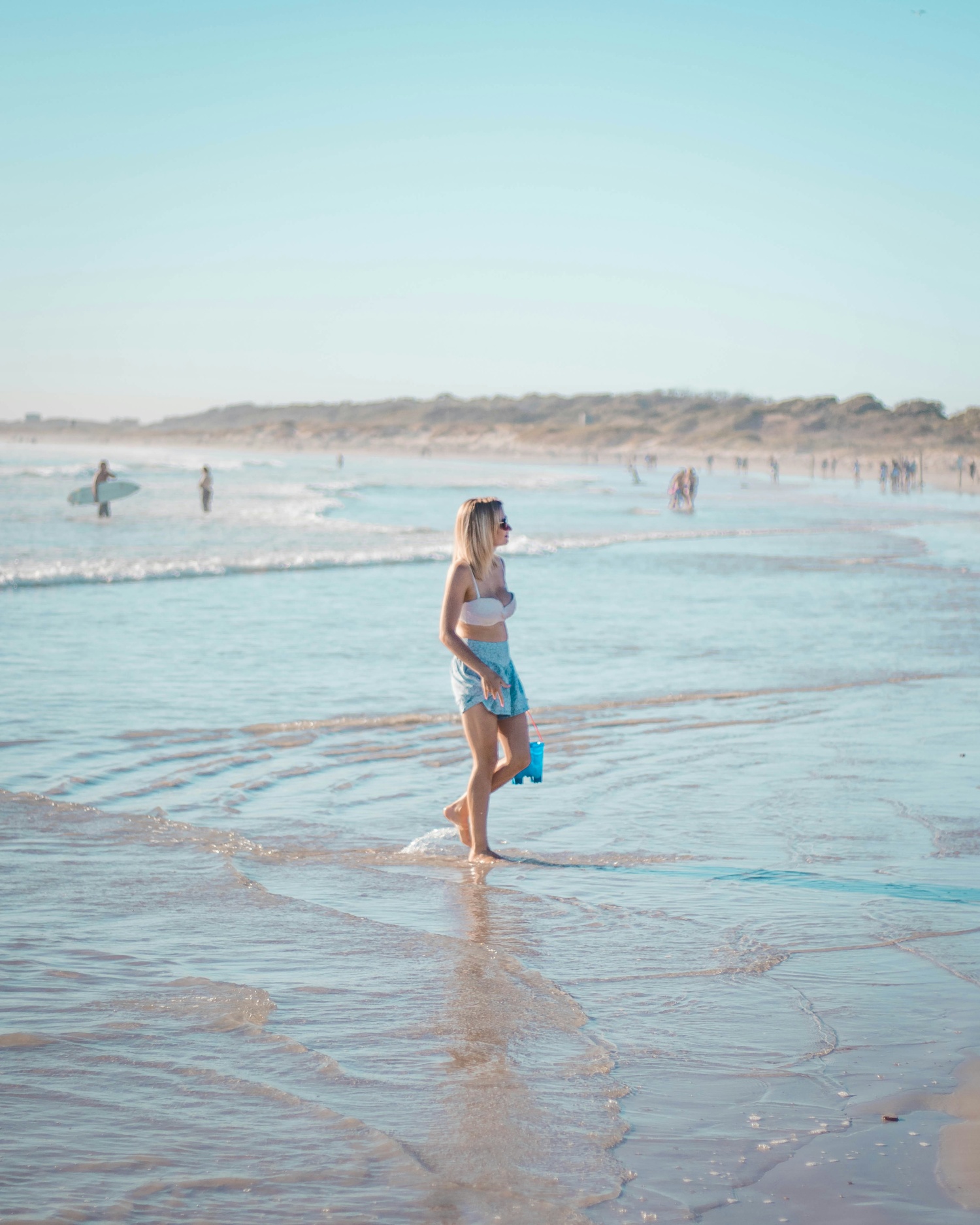 Frau am strand