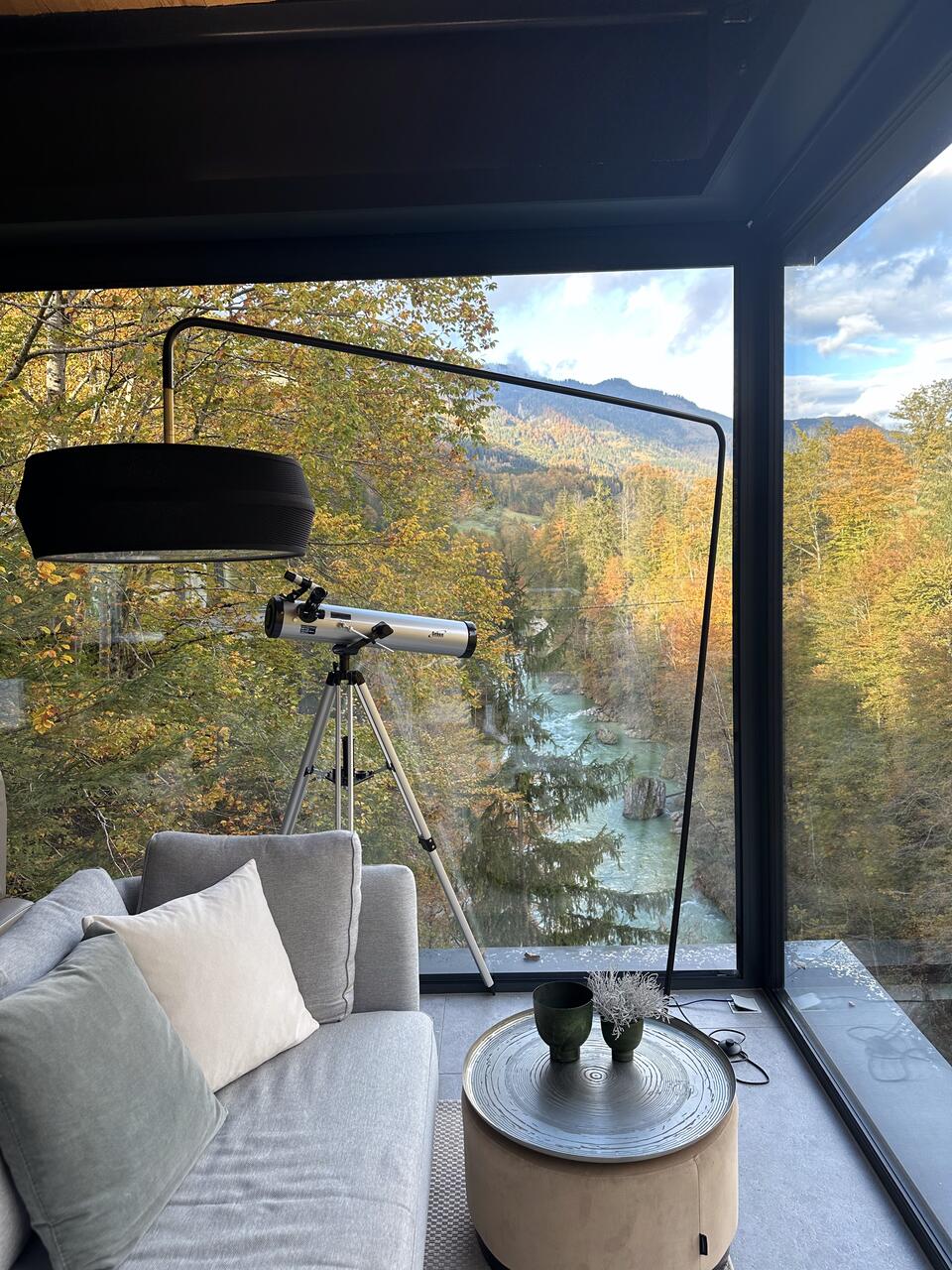 Aussicht Wohnzimmer Chalet Luft