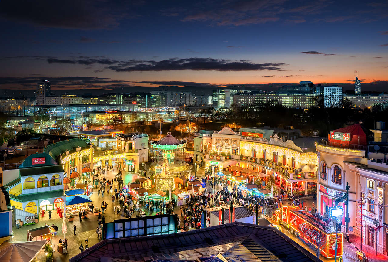 Christkindlmarkt von oben