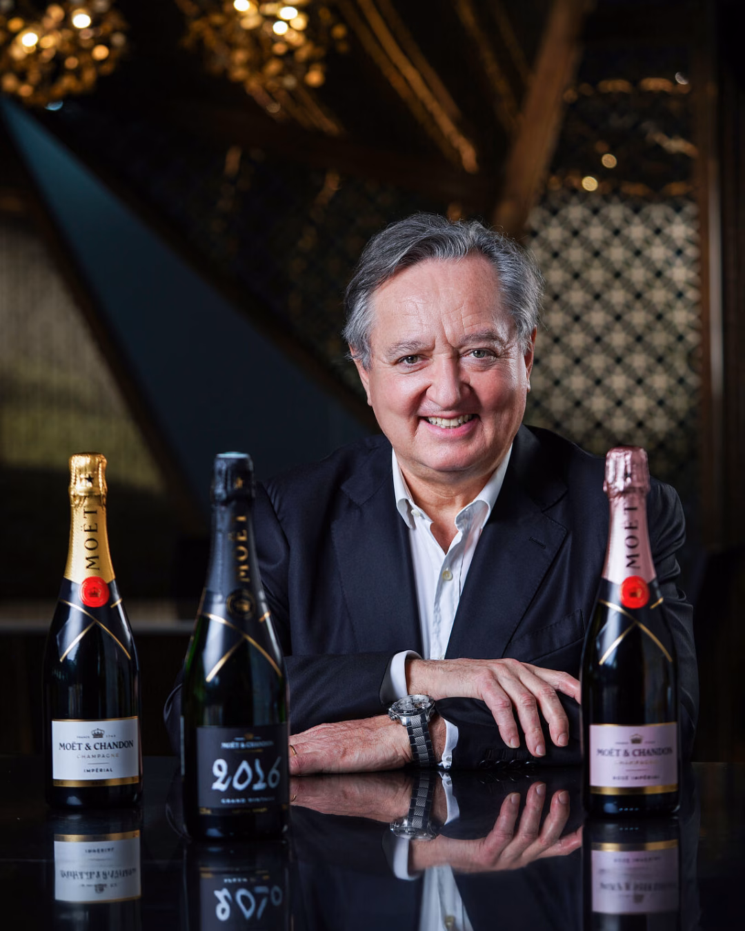 Emirates und Champagner