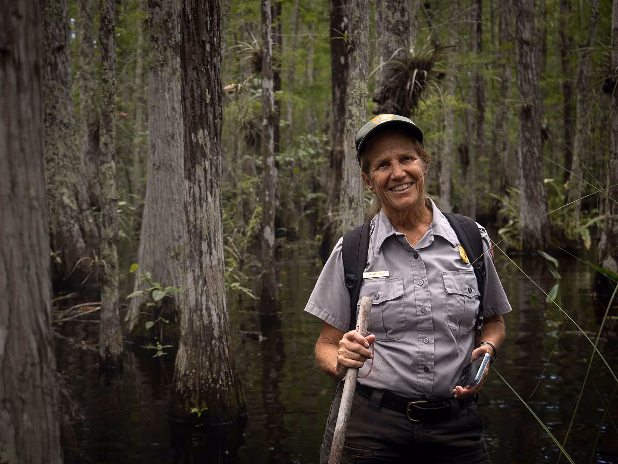 Lisa Andrews ist Rangerin im Big Cypress National Preserve.