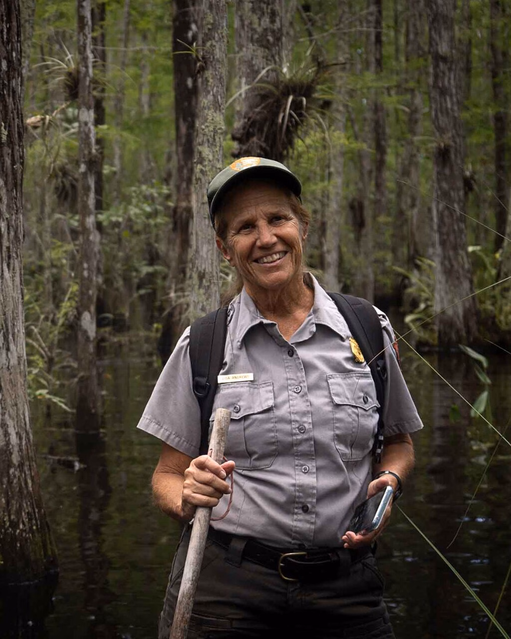 Lisa Andrews ist Rangerin im Big Cypress National Preserve.