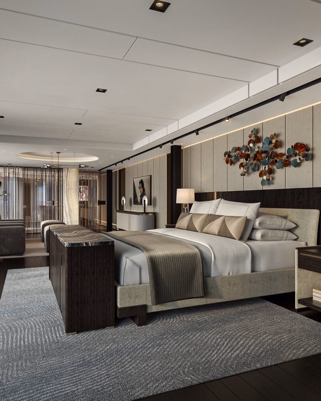 Schlafzimmer, Größte Kreuzfahrtkabine der Welt