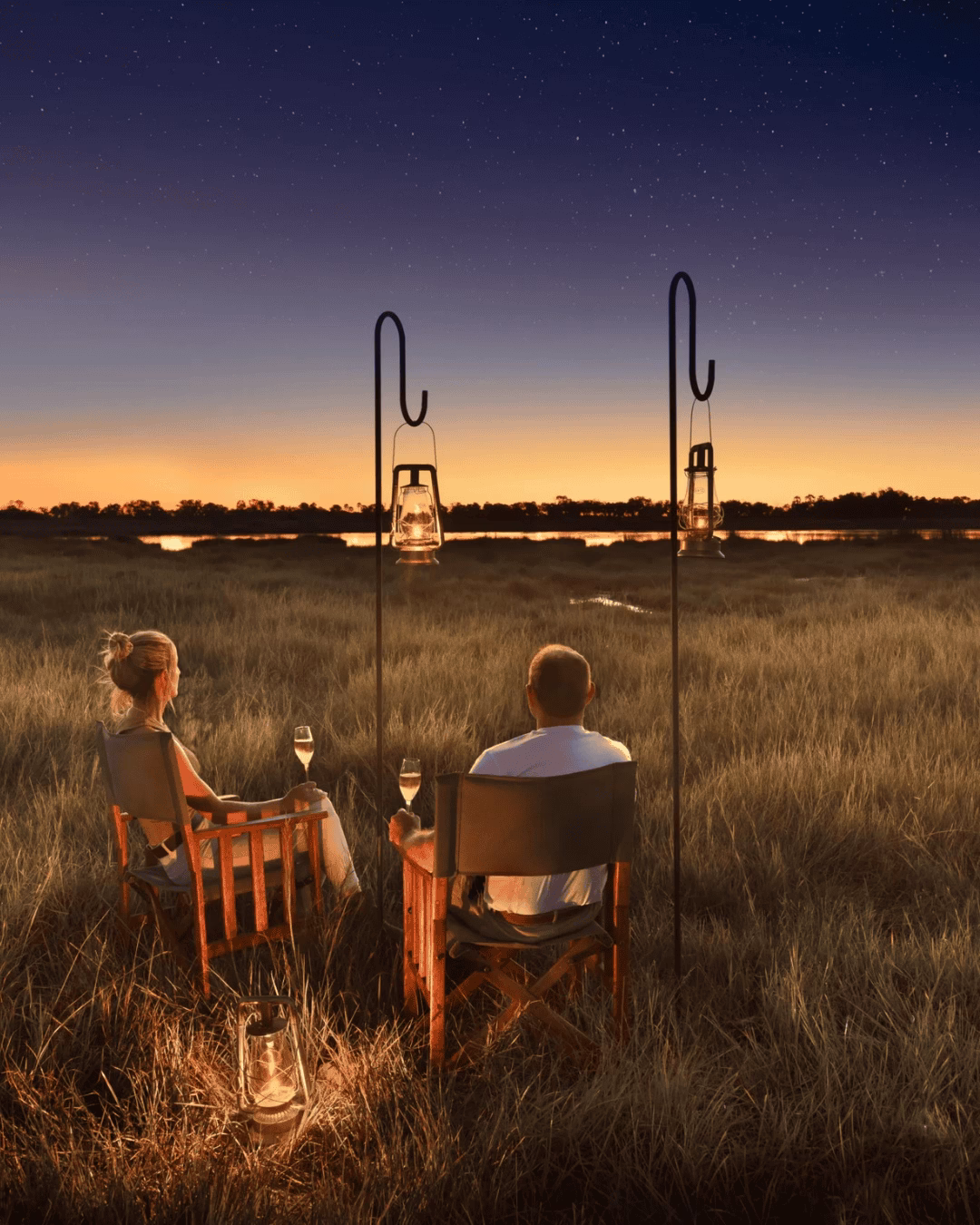 Sonnenuntergang Botswana