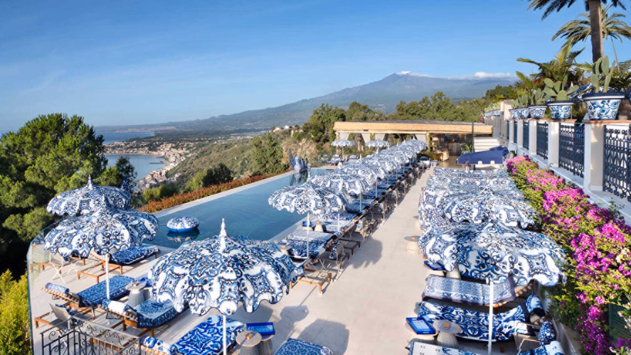 Dolce & Gabbana Takeover San Domenico Palace Pool