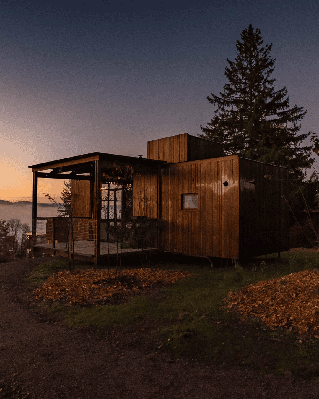 Aussenansicht Nutchel Glamping in Belgien