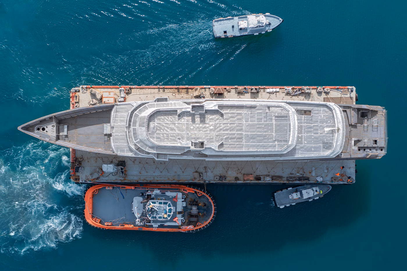 Yacht Thunderball von oben