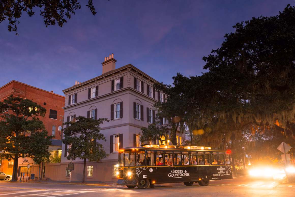 City für einen Halloween Trip Savannah Ghost Tour
