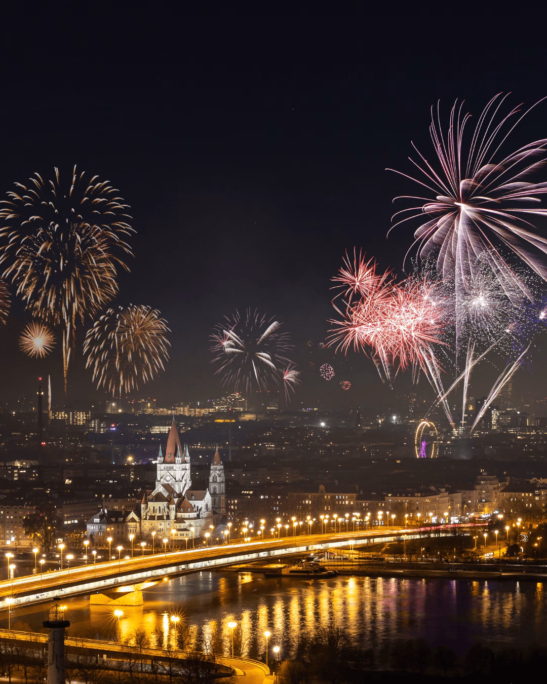 Fireworks over Vienna