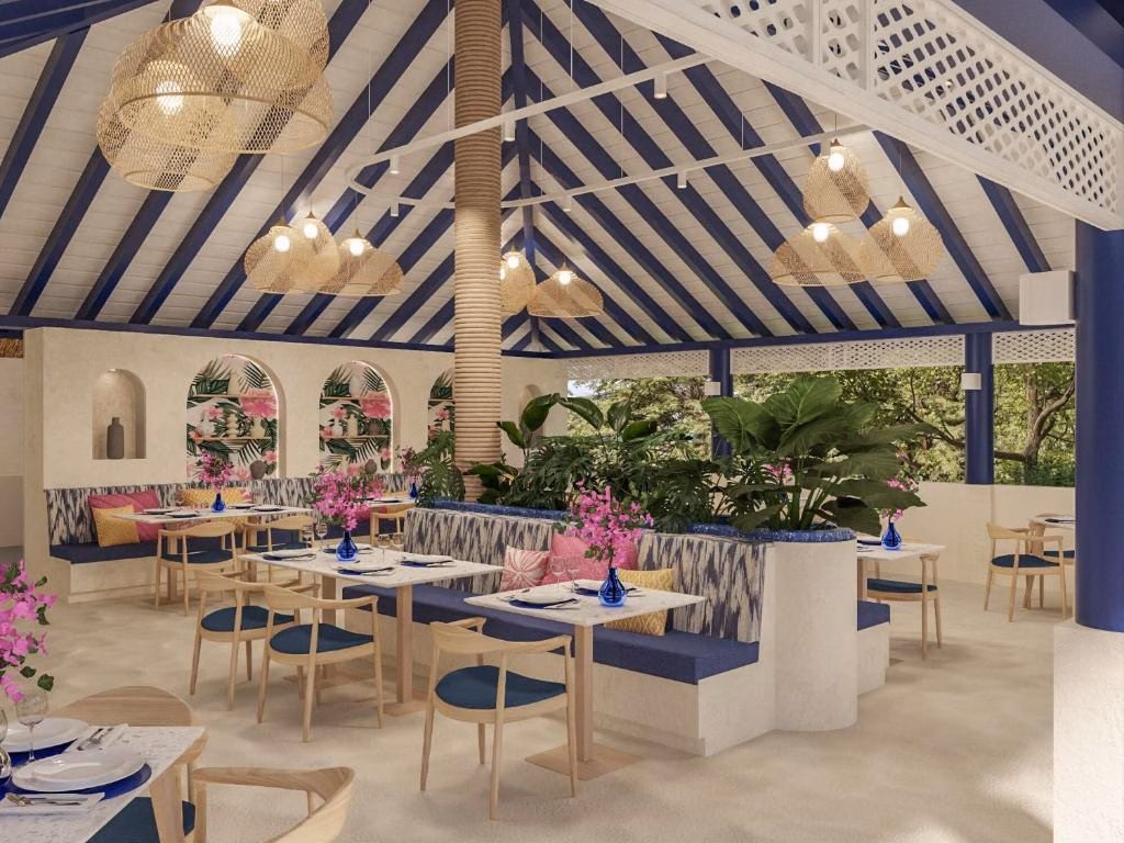 Restaurant neues Hotel Malediven