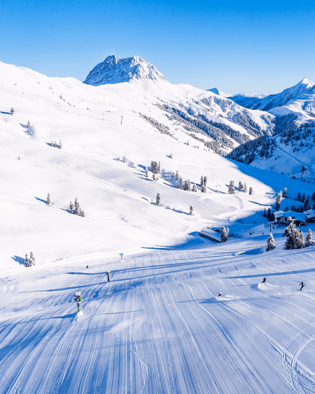 Perfekt präparierte Pisten