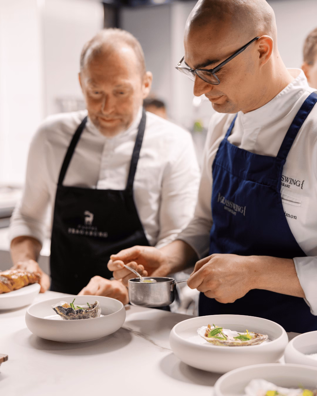 Egon Heiss (links) und Alexandru Simon (rechts), @ Tony Gigov