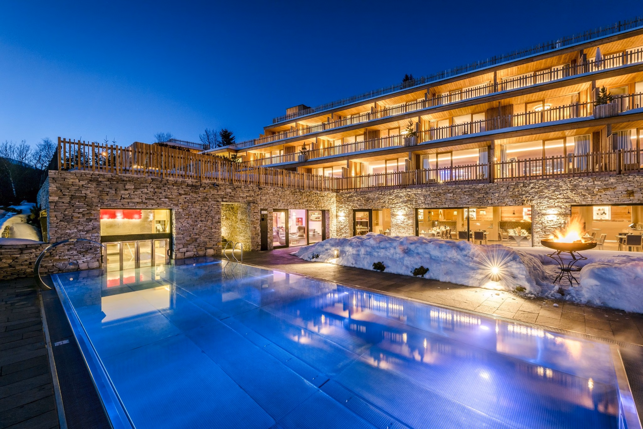 Tratterhof im Winter Außenansicht