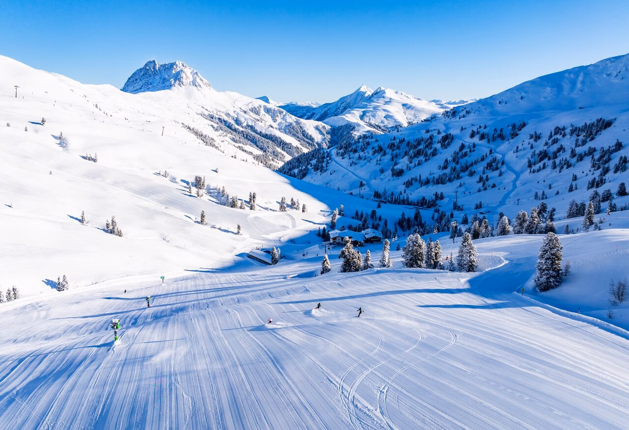 Perfekt präparierte Pisten