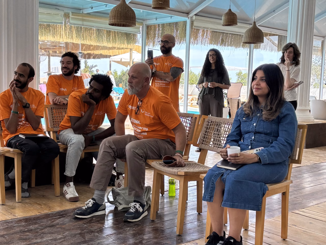 Die TUI Care Foundation unterstützt Mostafa und Mohamed (2. u. 3. v. li.) dabei, ihr Business ins Rollen zu bringen.