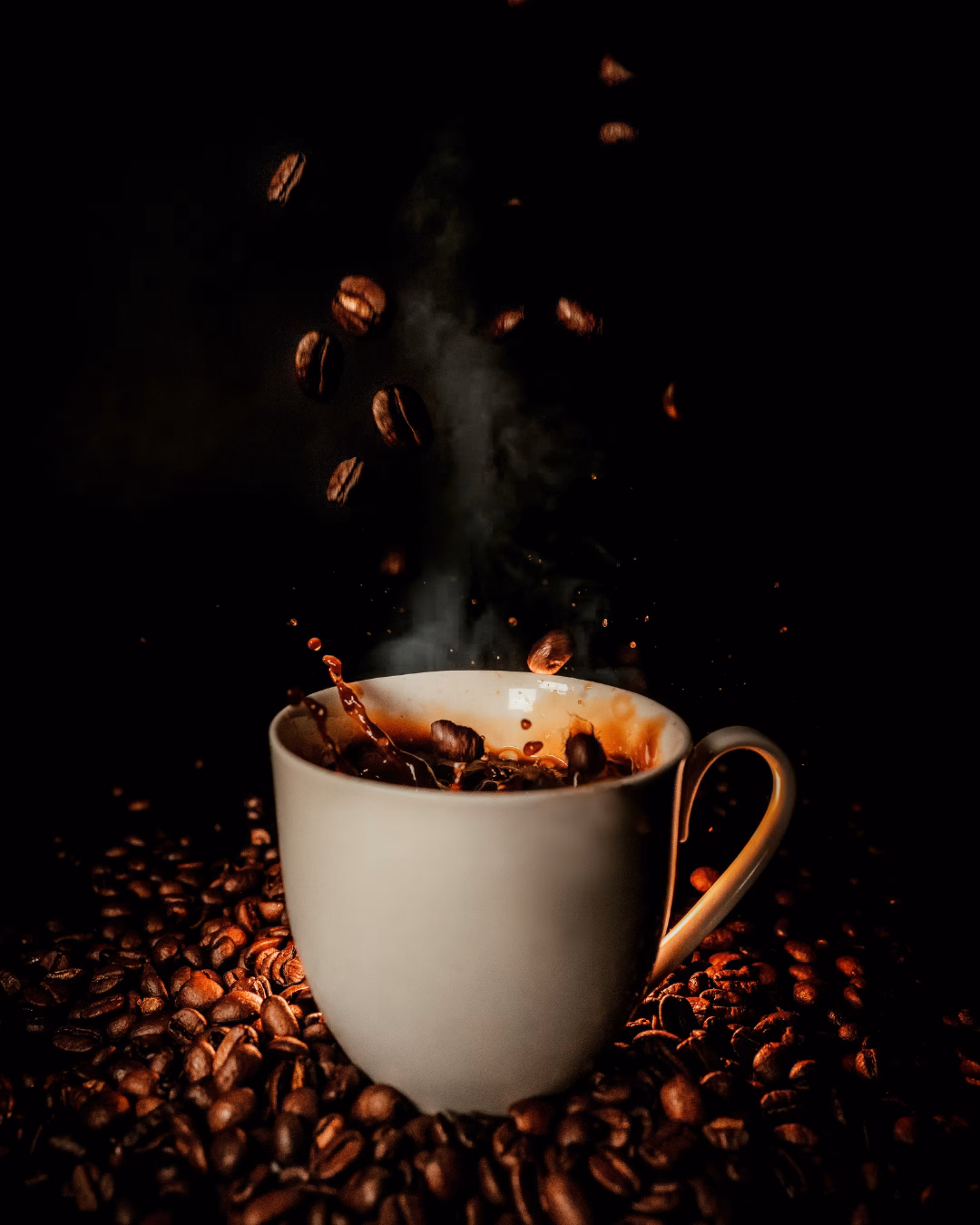 Dampfender Kaffee