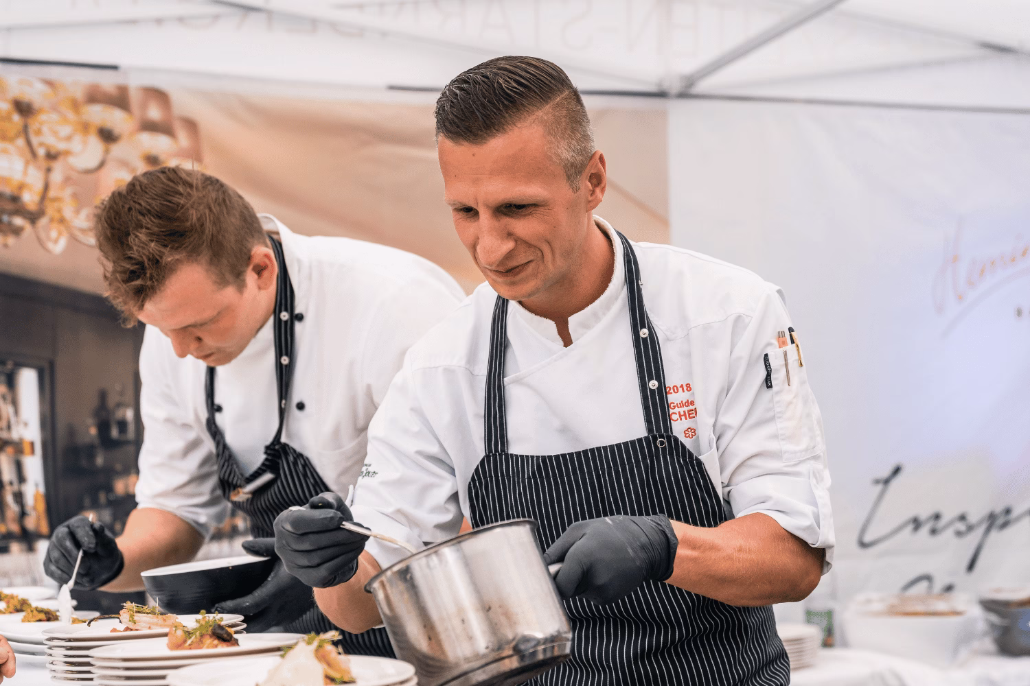 Sternekoch Maximilian Moser beim Food-Festival im Hotel Vier Jahreszeiten Starnberg