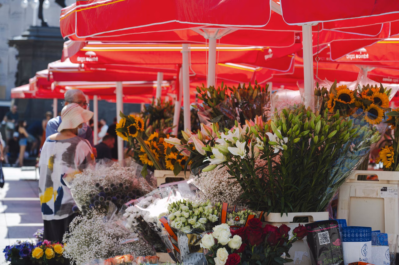 Zagreb Blumenmarkt