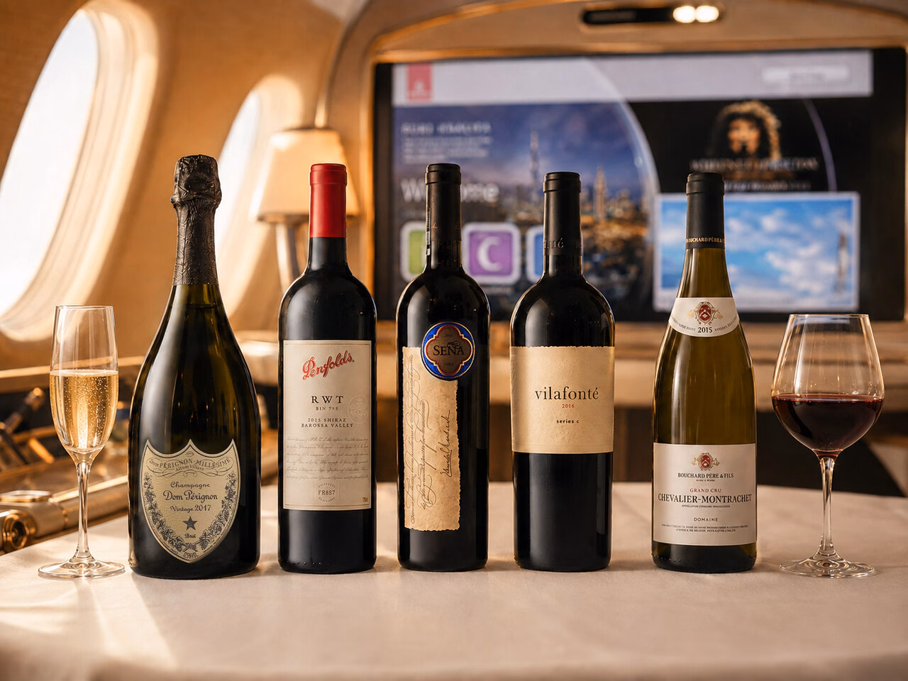 Wein Angebot bei Emirates