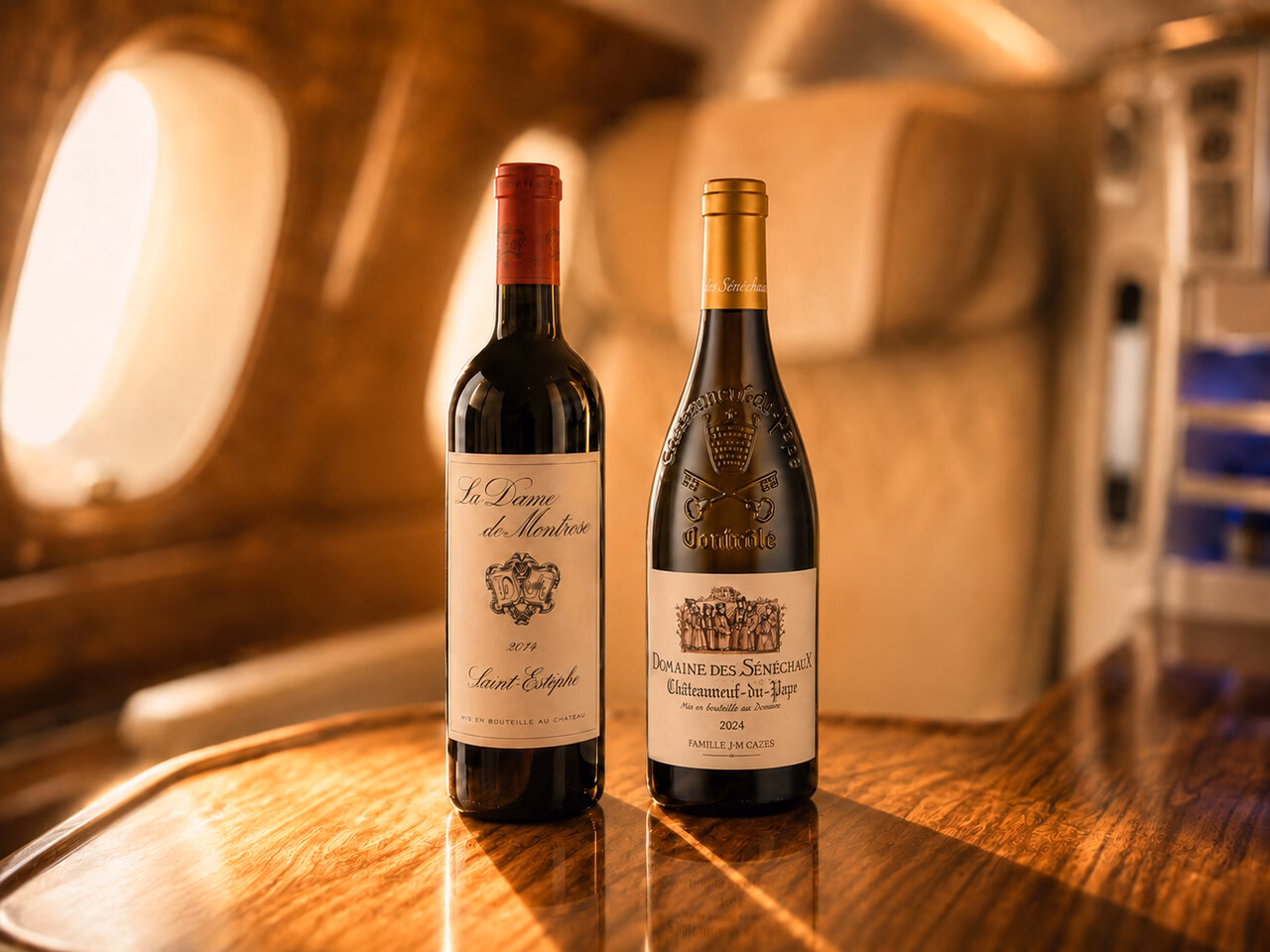 Wein Angebot bei Emirates